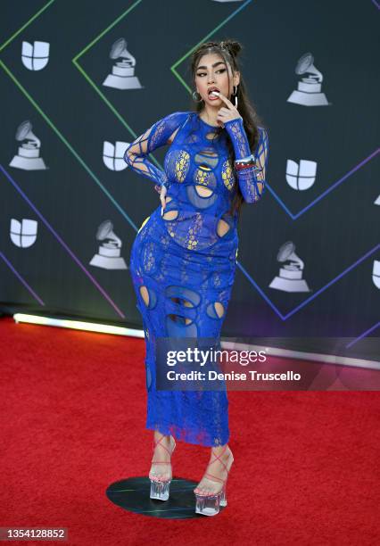 Paloma Mami attends The 22nd Annual Latin GRAMMY Awards at MGM Grand Garden Arena on November 18, 2021 in Las Vegas, Nevada.