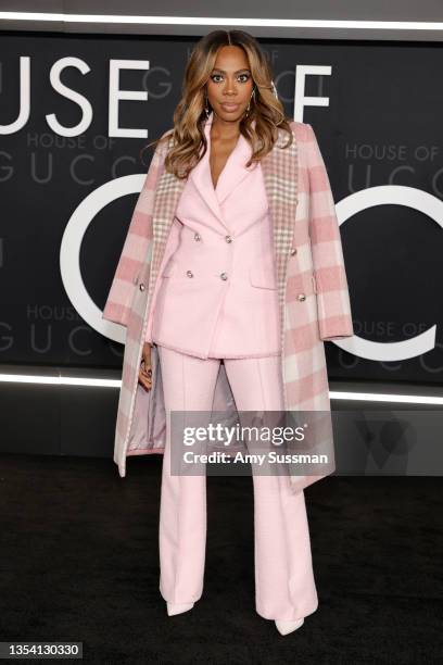 Yvonne Orji attends the Los Angeles Premiere Of MGM's "House Of Gucci" at Academy Museum of Motion Pictures on November 18, 2021 in Los Angeles,...