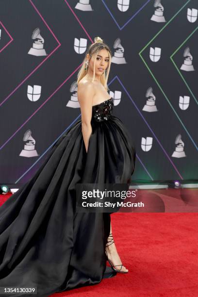 Danna Paola attends The 22nd Annual Latin GRAMMY Awards at MGM Grand Garden Arena on November 18, 2021 in Las Vegas, Nevada.