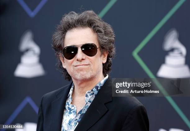 Andrés Calamaro attends The 22nd Annual Latin GRAMMY Awards at MGM Grand Garden Arena on November 18, 2021 in Las Vegas, Nevada.