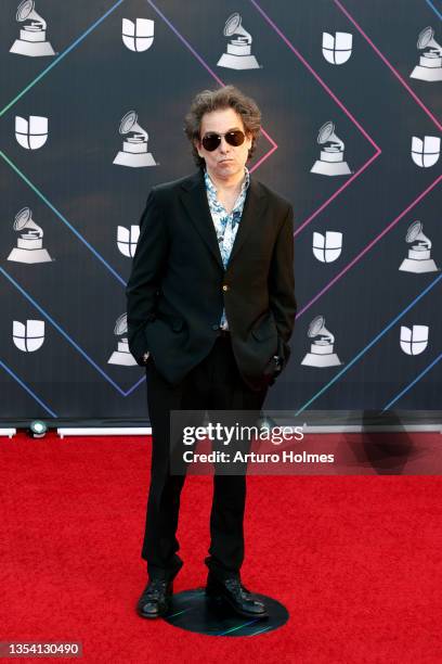 Andrés Calamaro attends The 22nd Annual Latin GRAMMY Awards at MGM Grand Garden Arena on November 18, 2021 in Las Vegas, Nevada.