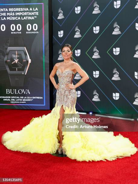 Gloria Trevi attends The 22nd Annual Latin GRAMMY Awards at MGM Grand Garden Arena on November 18, 2021 in Las Vegas, Nevada.