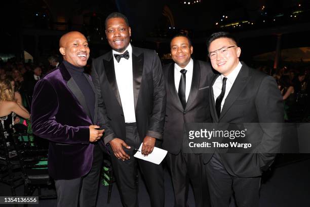Chris Redd, Michael Che, Kenan Thompson and Bowen Yang attend the American Museum of Natural History Gala 2021 on November 18, 2021 in New York City.