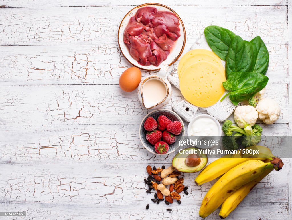 Directly above shot of food on table