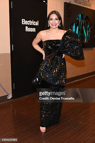 Ana Brenda Contreras attends The 22nd Annual Latin GRAMMY Awards at MGM Grand Garden Arena on November 18, 2021 in Las Vegas, Nevada.