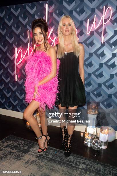 Tiffany Faith Demers and Celesta Hodge attend Upkeep Launch Party on November 18, 2021 in West Hollywood, California.