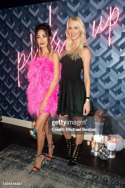 Tiffany Faith Demers and Celesta Hodge attend Upkeep Launch Party on November 18, 2021 in West Hollywood, California.