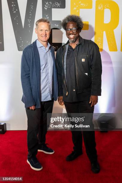 Steve Kerr and W. Kamau Bell attend LIVE FREE USA Turns 10: Creating Safer Neighborhoods Under The Direction Of Pastor Mike McBride at Ciel Creative...