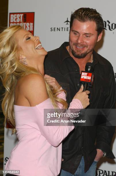 Lisa Dergan and Jason Giambi during Best Damn All-Star Party Period presented by Ron Simms at 9000 Restaurant and Bar in West Hollywood, California,...