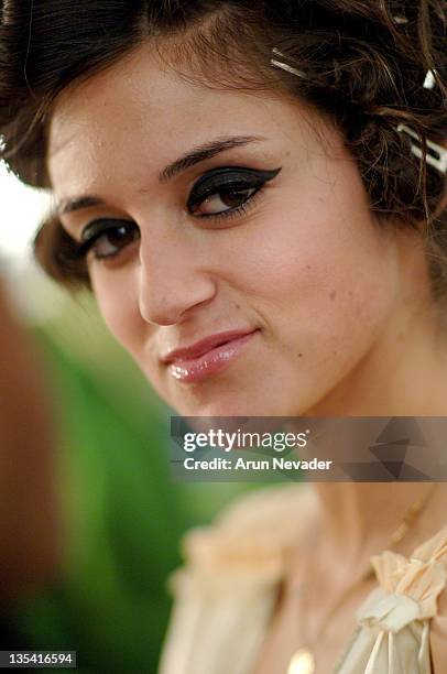 Caroline D'Amore backstage at Louis Verdad Fall 2006