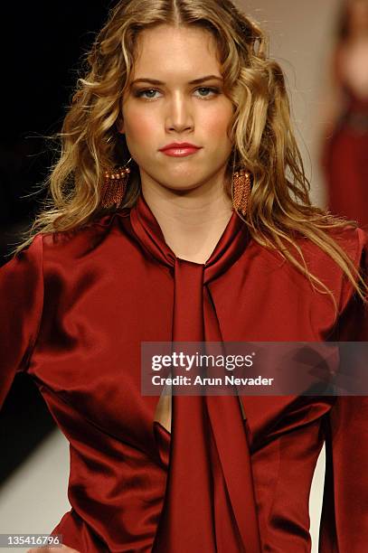 Model wearing Anthony Franco Fall 2006 during Mercedes-Benz Fall 2006 L.A. Fashion Week at Smashbox Studios - Anthony Franco - Runway at Smashbox...