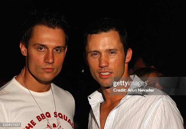 Keith Collins and Jeffrey Donovan, actors during CineVegas Film Festival 2003 - Filmmakers After Party at the Ghostbar at Palms Casino Resort in Las...