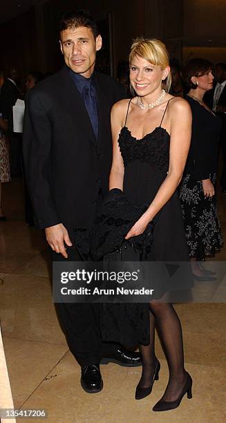 Steven Bauer and Paulette Miltimore during The 9th Annual NAMIC Vision Awards at Beverly Hilton Hotel in Beverly Hills, California, United States.