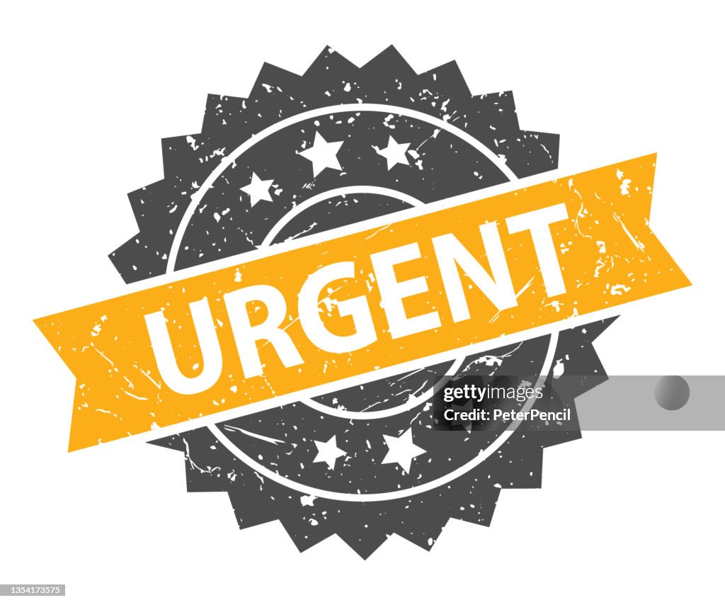 Urgency Lettering Urgent Stamp Imprint Seal Template Grunge Effect Vector Stock ...
