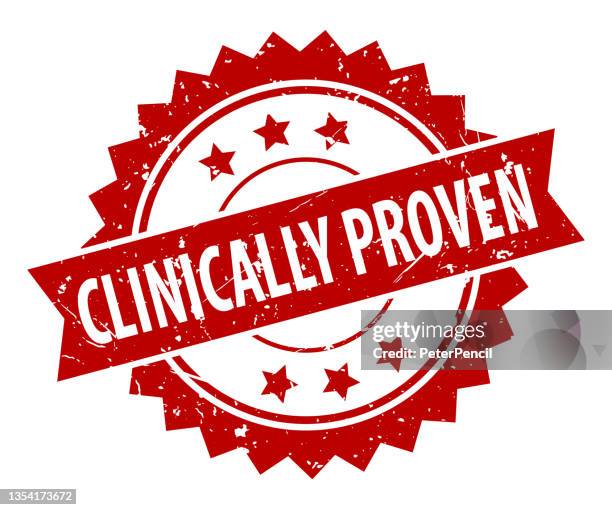 clinically proven - stamp, imprint, seal template. vector stock illustration - printing texture stock illustrations