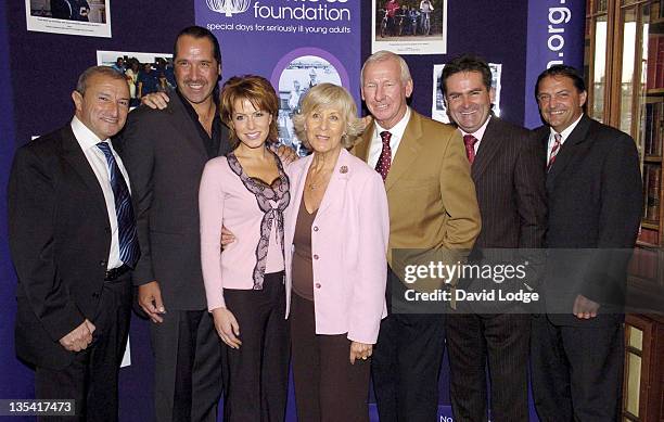 Jim Rosenthal, David Seaman, Natasha Kaplinsky, guest, Bob Wilson, Richard Keys and Gary Mabbutt