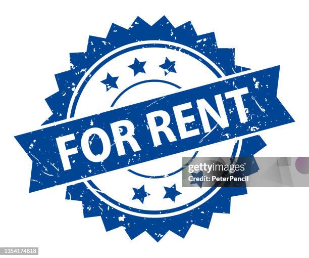 for rent - stamp, imprint, seal template. grunge effect. vector stock illustration - for rent sign stock illustrations