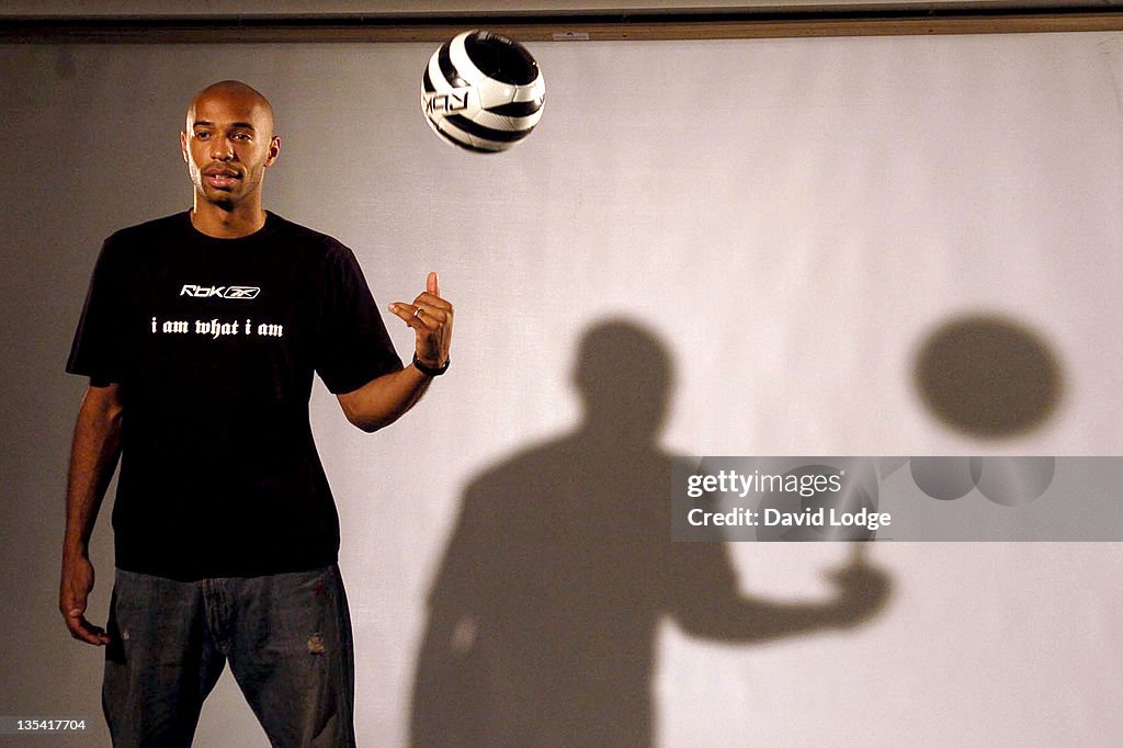 Thierry Henry and Reebok Photocall