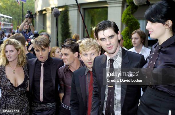 Franz Ferdinand during 2004 Mercury Music Prize - Arrivals at Grosvenor House in London, Great Britain.