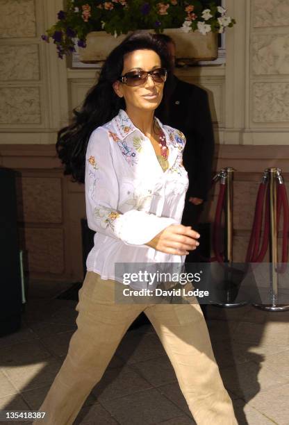 Nancy Dell 'Olio during England Players Wives and Girlfriends Leave for the England vs. Portugal game - July 1, 2006 at Brenner Park Hotel in...