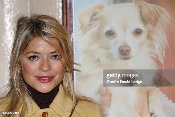 Holly Willoughby during 2007 PDSA Pet Pawtraits Calendar Launch at The Mall in London, Great Britain.