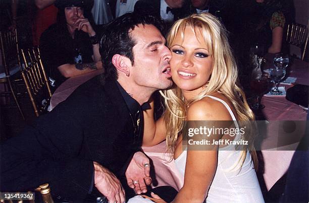 Tommy Lee and Pamela Anderson during 1995 File Photos.