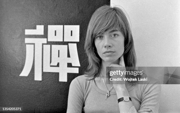 French singer, songwriter and actress Francoise Hardy at her apartment in Paris, September 1973.