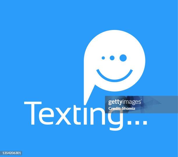 stockillustraties, clipart, cartoons en iconen met texting speech bubble - rede social