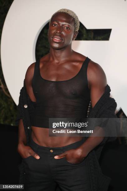 Moses Sumney attends the GQ Men Of The Year Celebration on November 18, 2021 in West Hollywood, California.