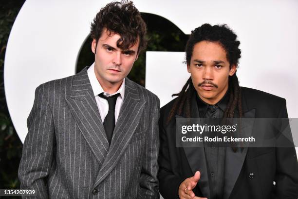 Duke Nicholson and Luka Sabbat attend the GQ Men of the Year Celebration at The West Hollywood EDITION on November 18, 2021 in West Hollywood,...