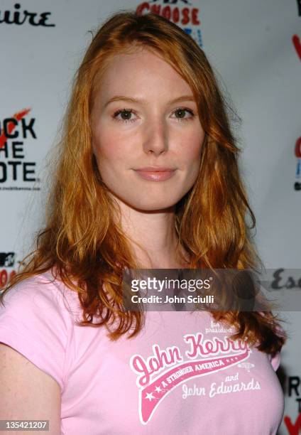 Alicia Witt during Esquire House Hosts Young Hollywood "Rock The Vote" Party - Arrivals at The Esquire House, Los Angeles in Beverly Hills,...