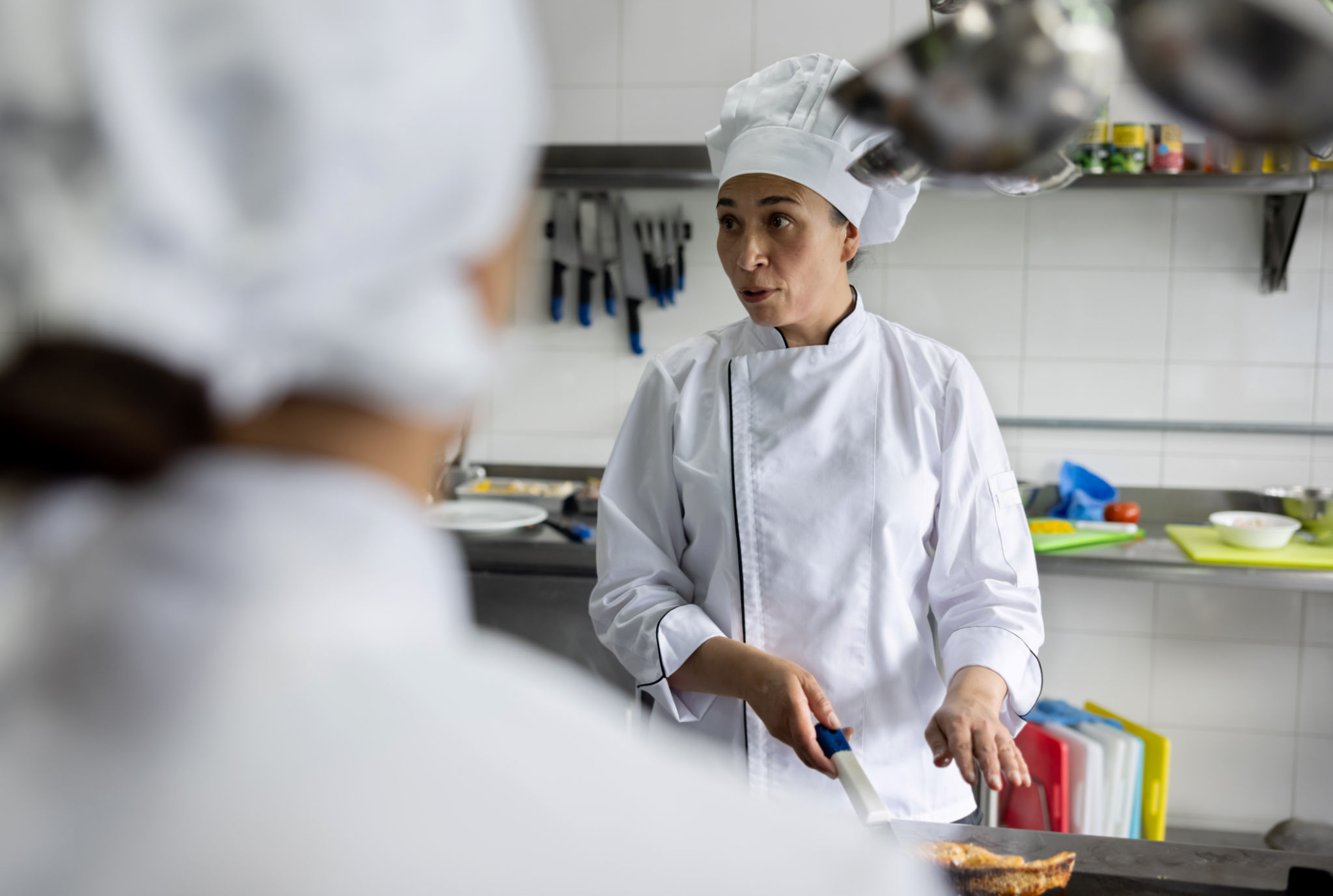 chef explaining dish