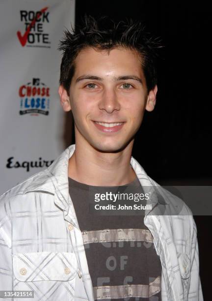 Justin Berfield during Esquire House Hosts Young Hollywood "Rock The Vote" Party - Arrivals at The Esquire House, Los Angeles in Beverly Hills,...