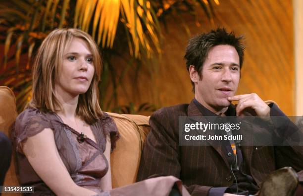 Sabrina Lloyd and Rob Morrow during CBS Presentation at 2005 TCA Winter Press Tour at Sheraton Universal in Universal City, California, United States.