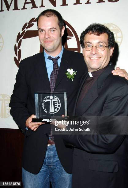 Joseph Aaron Estes and Father Frank during The 2004 Humanitas Prize Ceremony at The Hilton Universal Hotel in Universal City, California, United...