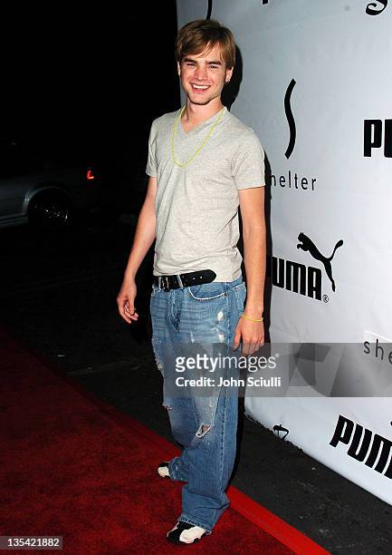 David Gallagher during PUMA Bodywear Launch Party - Red Carpet at Shelter Supper Club in Los Angeles, California, United States.