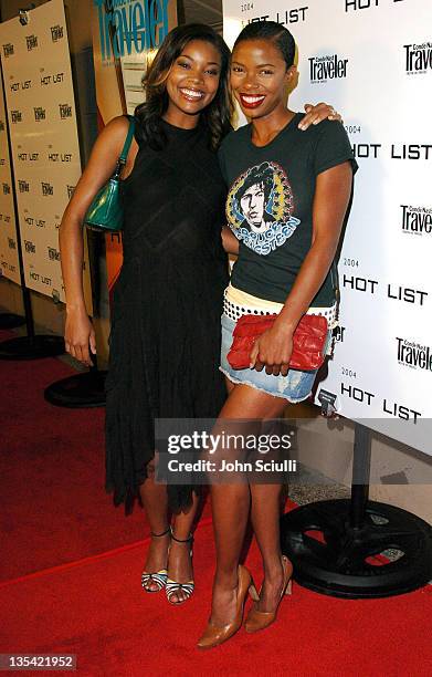 Gabrielle Union and Jill Jones during Conde Nast Traveler Hot Nights Los Angeles - Red Carpet at Spider Club in Hollywood, California, United States.