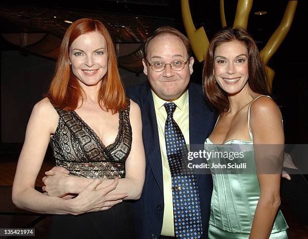 Marcia Cross, Marc Cherry and Teri Hatcher during The Academy of Television Arts & Sciences Writers' Peer Group Emmy Nominee Reception at Hyatt West...
