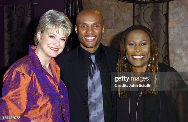 Gloria Loring, Kenny Lattimore and Brenda Russell during Celebrity Benefit Concert to Remember Carl Anderson at Agape International Spiritual Center...