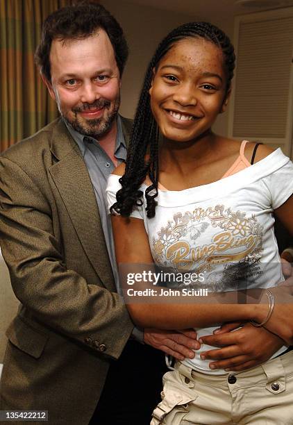 Curtis Armstrong and Keke Palmer during ShoWest 2006 - Lionsgate Party at Bellagio Spa in Las Vegas, Nevada, United States.