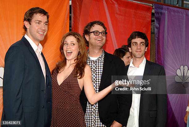Cast of "The Office" during 2005 NBC Network All Star Celebration - Arrivals at Century Club in Los Angeles, California, United States.