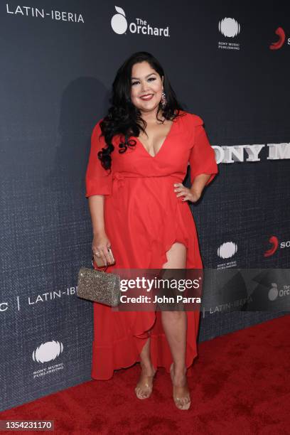 Wendolee arrives at Sony Music Latin's Official El AfterParty on November 19, 2021 in Las Vegas, Nevada.