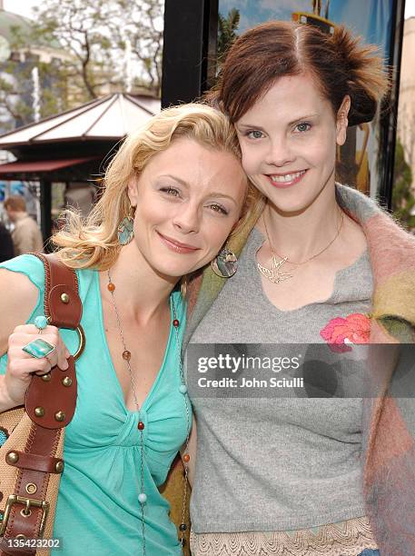 Jessica Cauffiel and Kiersten Warren during "Hoot" Los Angeles Premiere - Red Carpet at The Grove in Los Angeles, California, United States.