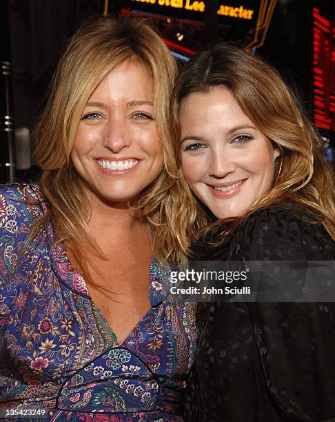 Nancy Juvonen and Drew Barrymore during World Premiere of "Borat: Cultural Learnings of America For Make Benefit Glorious Nation of Kazakhstan" - Red...