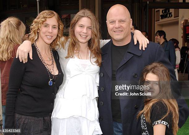 Michael Chiklis and family during "Hoot" Los Angeles Premiere - Red Carpet at The Grove in Los Angeles, California, United States.