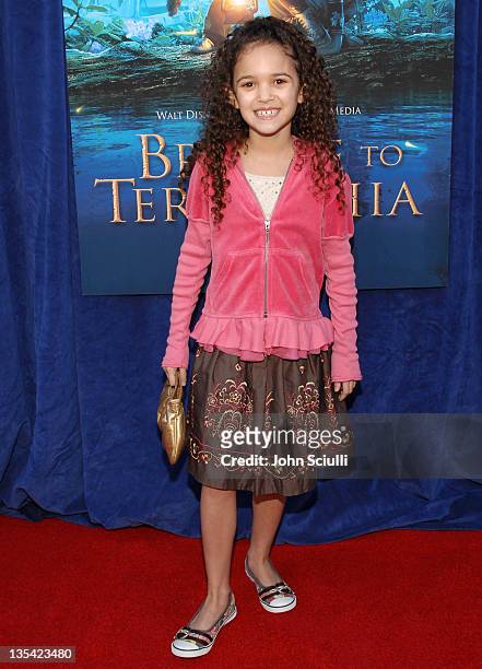 Madison Pettis during "Bridge to Terabithia" Los Angeles Premiere - Arrivals at El Capitan Theater in Hollywood, California, United States.