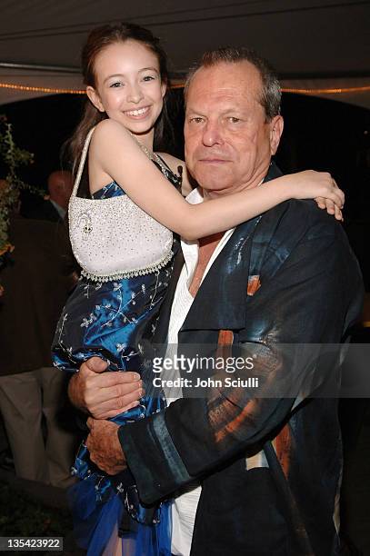 Jodelle Ferland and Terry Gilliam, director during 2005 Toronto Film Festival - "Tideland" After Party at Waterside Bistro in Toronto, Canada.