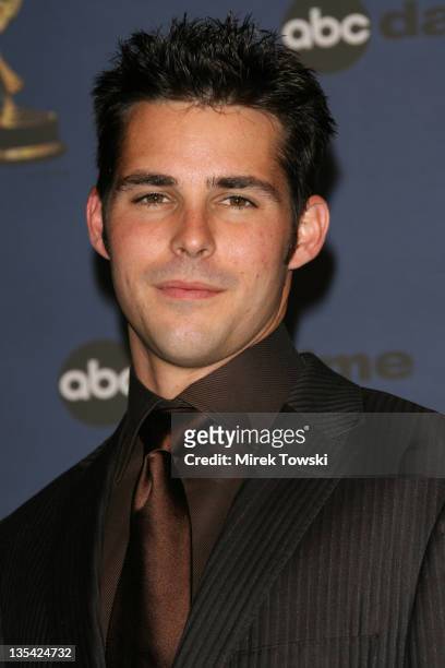 Jason Cook during The 33rd Annual Daytime Emmy Awards - Press Room at Hollywood Kodak Theater in Hollywood, California, United States.