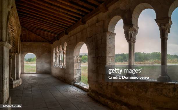 romanesque church of our lady of las vegas in pedraza, segovia, spain - segovia stock pictures, royalty-free photos & images