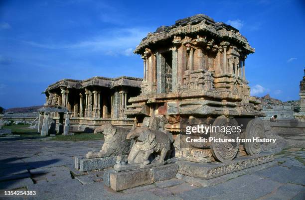 The Vittala Temple, built in the early 16th century, is devoted to the Hindu god Vithoba , an incarnation of Vishnu or his avatar Krishna. Hampi is a...